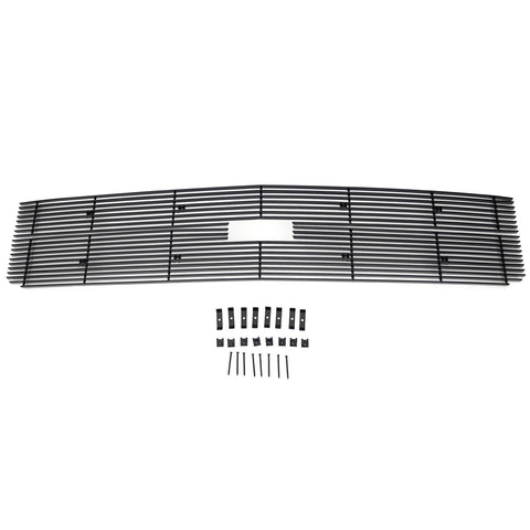 T-Rex Billet Series Grille; Horizontal; Aluminum; Black; 2 Pc; Overlay;