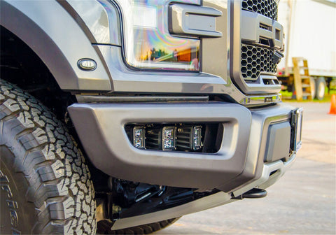 N-Fab Light Mounting-Fog Light Mounts-17-21 F150 Raptor-TX Blk