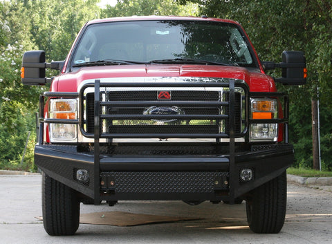 Fab Fours Black Steel Front Ranch Bumper