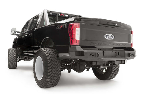 Fab Fours Premium Rear Bumper; 2 Stage Black Powder Coated;