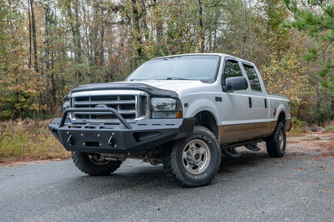 Fab Fours Red Steel Front Bumper; w/Pre-Runner Guard;