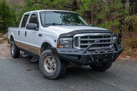Fab Fours Red Steel Front Bumper; w/Pre-Runner Guard;