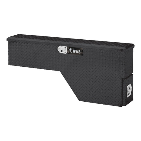 UWS Gloss Black Aluminum 48in. Driver-Side Wheel Well Tool Box (LTL Shipping Only)