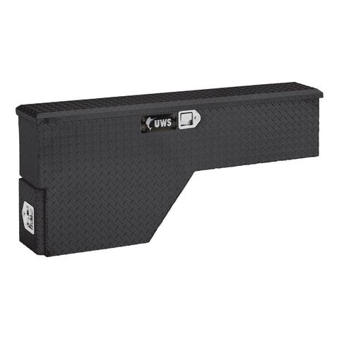 UWS Gloss Black Aluminum 48in. Passenger Wheel Well Tool Box (LTL Shipping Only)