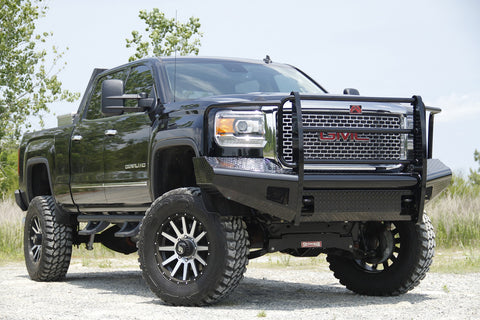 Fab Fours Black Steel Front Ranch Bumper