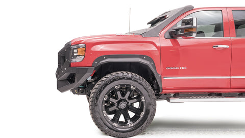Fab Fours Grumper Front Bumper; 2 Stage Black Powder Coated;
