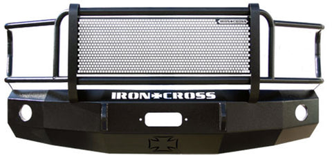 Iron Cross Automotive Grille Guard Front Bumper; Matte Black;