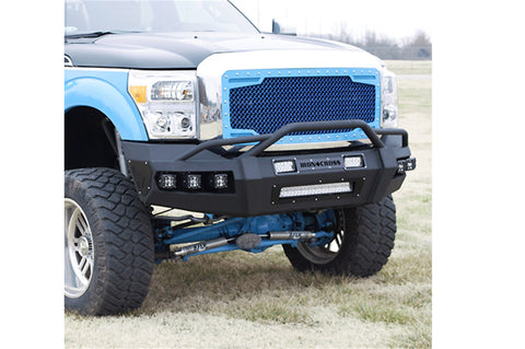 Iron Cross Automotive Hardline Front Bumper; Matte Black;