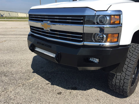 Iron Cross Automotive HD Low Profile Bumper; Textured Black Powder Coat;