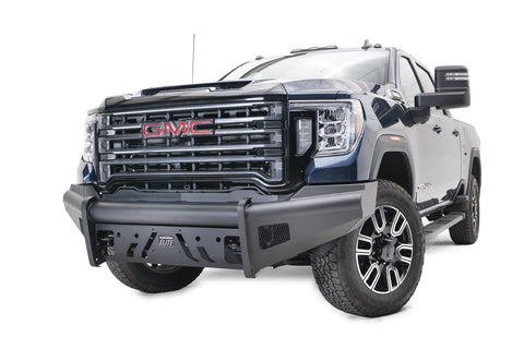 Fab Fours Black Steel Front Bumper; w/o Guard;