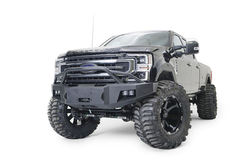 Fab Fours Premium Winch Front Bumper; w/Pre-Runner Guard;