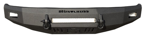 Iron Cross Automotive HD Low Profile Bumper; Textured Black Powder Coat;