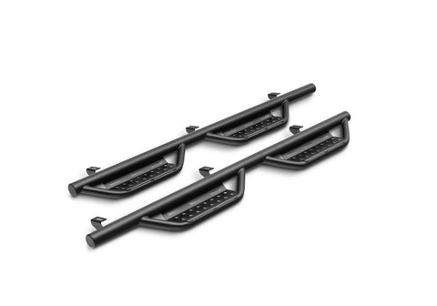N-Fab Nerf Step RS-Cab Len (2 Stps)-14-18 Silv/Sierra 1500 Crew-TXBlk