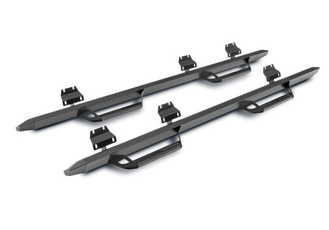 N-Fab Predator Pro-Cab Len (2 Steps)-19(NewBody)-21Silv/Sierra1500/20-21HD Crw-TXBlk