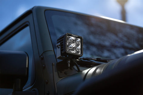 Rigid Industries RIGID Radiance Pod XL With White Backlight; Surface Mount; Black Housing; Pair