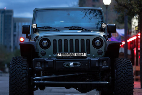 Rigid Industries RIGID Radiance Pod XL With White Backlight; Surface Mount; Black Housing; Pair
