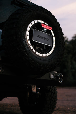 Rigid Industries RIGID Chase; Rear Facing 5 Mode LED Light; Red Halo; Black Housing