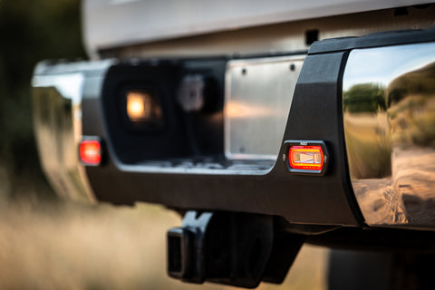 Rigid Industries RIGID SR-L Series Off-Road Spreader Pod; 3 Wire; Surface Mount; Blue Halo; Pair