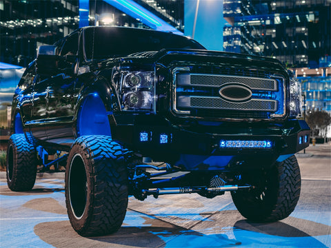 Rigid Industries RIGID Radiance Pod With Blue Backlight; Surface Mount; Black Housing; Pair