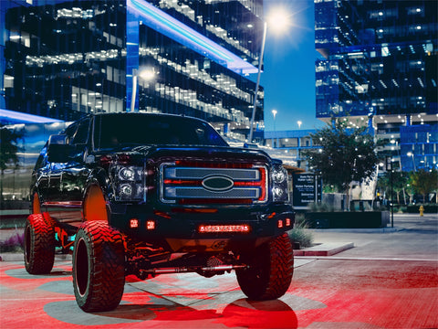 Rigid Industries RIGID Radiance Pod With Red Backlight; Surface Mount; Black Housing; Pair