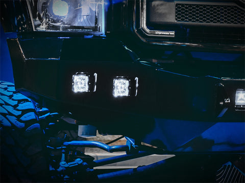 Rigid Industries RIGID Radiance Pod With White Backlight; Surface Mount; Black Housing; Pair