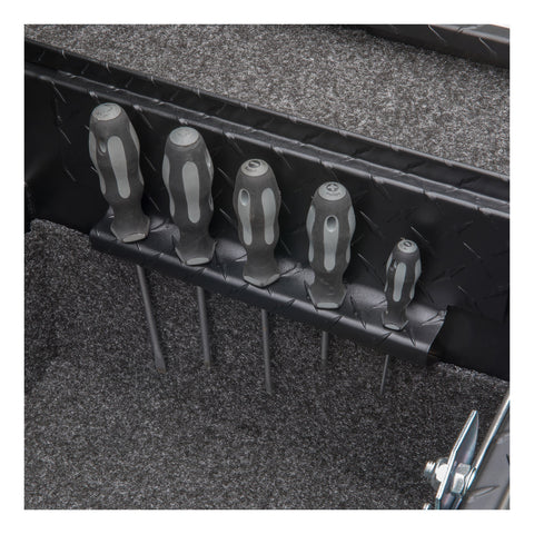 UWS Secure Lock Angled Crossover Truck Tool Box; 63 in.; Matte Black; Low Profile;