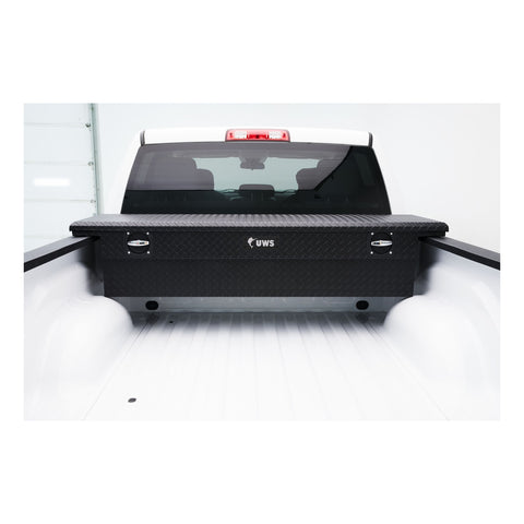 UWS Matte Black 69in. Secure Lock Truck Tool Box; Low Profile (LTL Shipping Only)