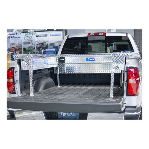 UWS Bright Aluminum 69in. Secure Lock Truck Tool Box; Low Profile (LTL Shipping Only