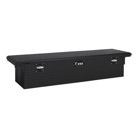 UWS Matte Black 72in. Secure Lock Truck Tool Box; Low Profile (LTL Shipping Only)