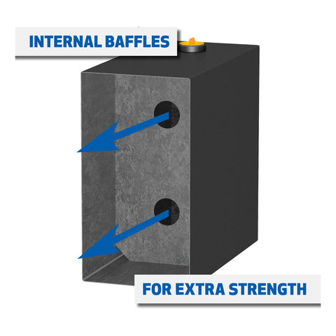 UWS Matte Black 100-Gallon Rectangle Steel Transfer Tank