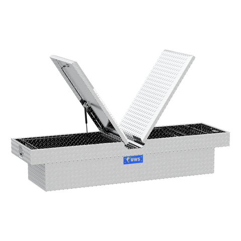 UWS Bright Aluminum 69in. Gull Wing Crossover Truck Tool Box (LTL Shipping Only)