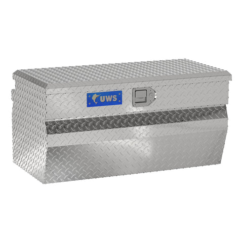 UWS UWS TBC-36-W Aluminum Storage Box (36 Inch Wedge Truck Tool Box-Bright Aluminum)