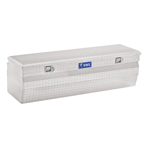 UWS UWS TBC-55-W Aluminum Storage Box (55 Inch Wedge Truck Tool Box-Bright Aluminum)