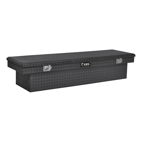 UWS Gloss Black Aluminum 63in. Crossover Truck Tool Box (LTL Shipping Only)
