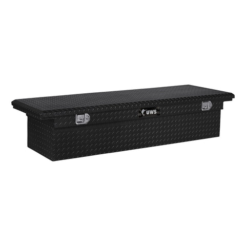 UWS Gloss Black Aluminum 63in. Truck Tool Box with Low Profile (LTL Shipping Only)