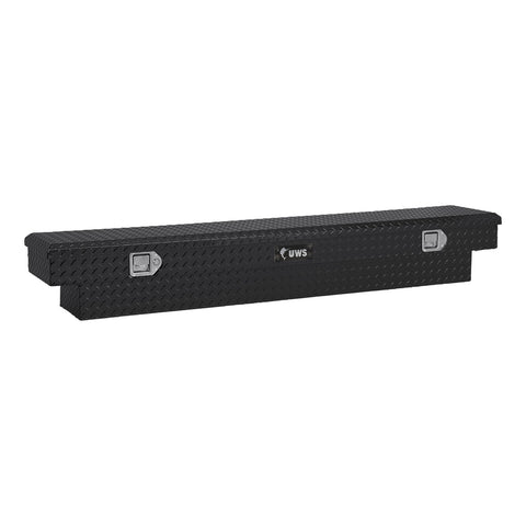 UWS Gloss Black Aluminum 63in. Slim-Line Crossover Truck Tool Box (LTL Shipping Only