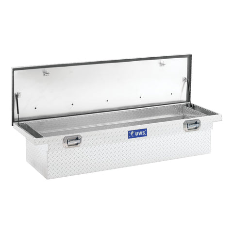 UWS Aluminum 69in. Truck Tool Box with Low Profile; Pull Handles (LTL Shipping Only)