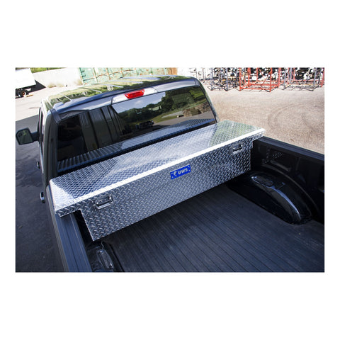 UWS Aluminum 69in. Truck Tool Box with Low Profile; Pull Handles (LTL Shipping Only)