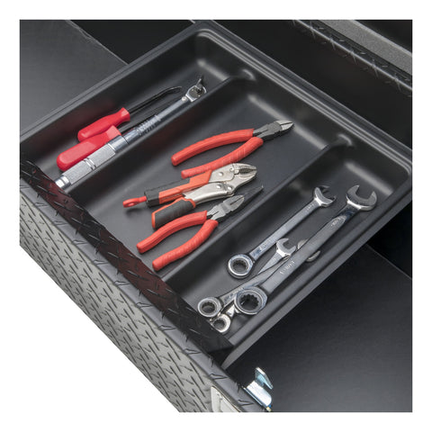 UWS Matte Black Aluminum 72in. Truck Tool Box with Low Profile (LTL Shipping Only)