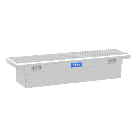 UWS Aluminum 72in. Truck Tool Box with Low Profile; Pull Handles (LTL Shipping Only)