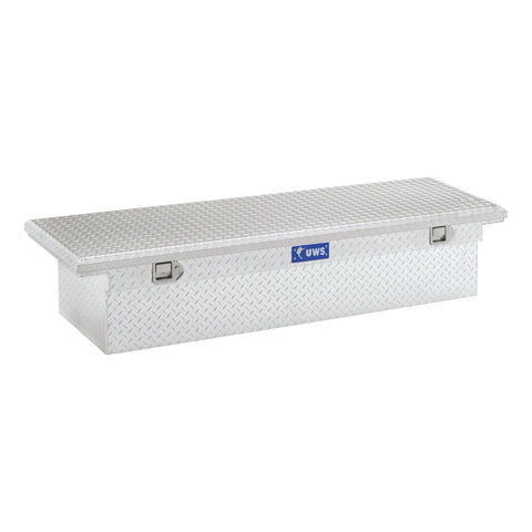 UWS Bright Aluminum 72in. Crossover Truck Tool Box; Low Profile (LTL Shipping Only)