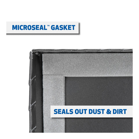 UWS Matte Black Aluminum 69in. Deep Angled Crossover Truck Tool Box