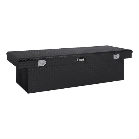 UWS Gloss Black Aluminum 72in. Deep Extra-Wide Crossover Truck Tool Box