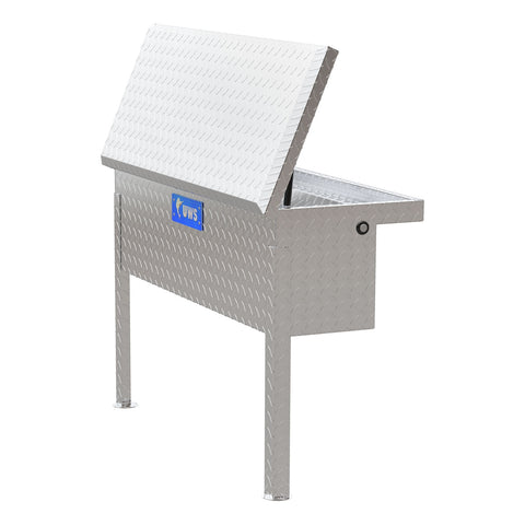 UWS Bright Aluminum 36in. Truck Side Tool Box with Low Profile (LTL Shipping Only)