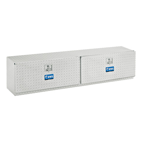 UWS Bright Aluminum 90in. Double-Door Topside Truck Tool Box
