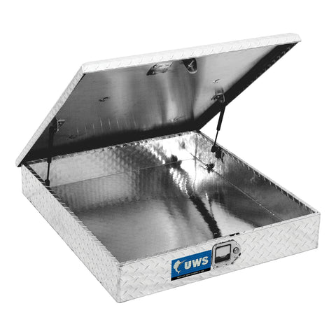 UWS UWS TCB-34 Truck Dog Box Accessory Box (34 Inch-Bright Aluminum)