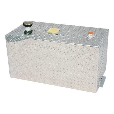 UWS 50-Gallon Rectangle Bright Aluminum Transfer Tank