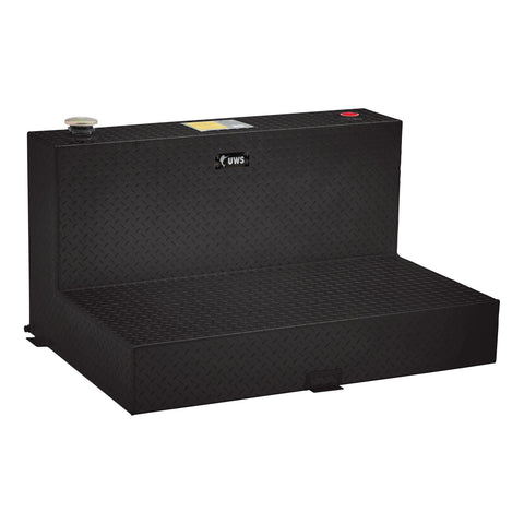 UWS Gloss Black 85-Gallon L-Shape Aluminum Transfer Tank