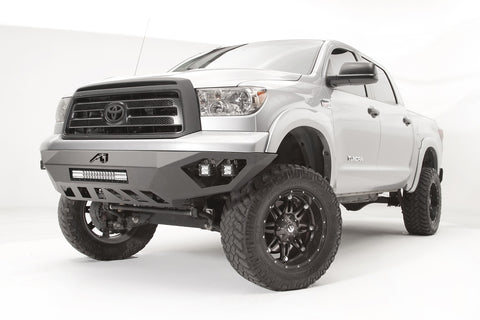 Fab Fours Vengeance Front Bumper; 2 Stage Black Powder Coated; No Guard;