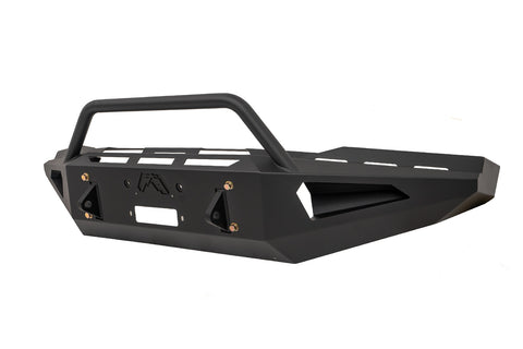 Fab Fours Red Steel Front Bumper; w/Pre-Runner Guard;